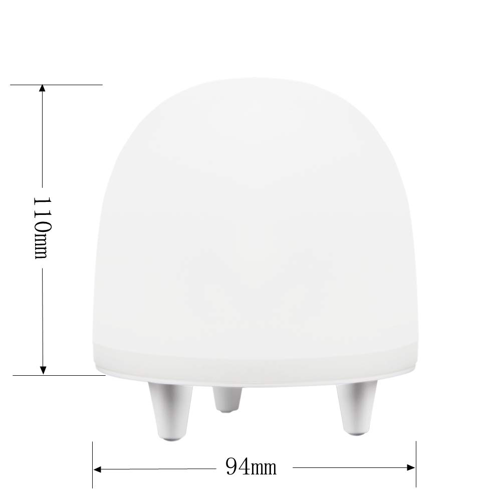 LED Nachtlicht Baby, Kinder Nachtleuchte USB wiederaufladbar, warmweß/Timer/Touch Bedienung/3 Modi, Stimmungslicht mit RGB-Farbwechsel & Dimmbares Schlummerlicht, Schlaflicht für Baby, Kinder