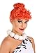 LF Products Pte. Ltd Fun Costumes Women's Deluxe Wilma Flintstone Wig | Standard, Orange