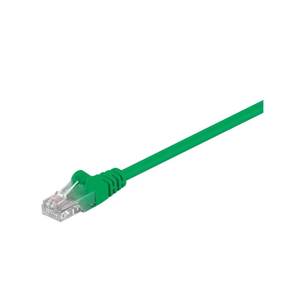 Goobay 68358 CAT 5e Patchcable, U/UTP, Green, 2m Cable Length
