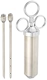 Bayou Classic 5011 2-Ounce Stainless-Steel Seasoning Injector with Marinade Needles