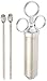 Bayou Classic 5011 2-Ounce Stainless-Steel Seasoning Injector with Marinade Needles