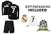 Fan Kitbag Ronaldo #7 Real Madrid Away Long Sleeve Youth Soccer Jersey & Shorts Kids Premium Gift Kitbag ✮ BONUS Ronaldo #7 Picture Backpack