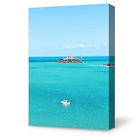 Canvas Wall Art for Living Room,Bedroom Home Artwork Paintings Coast and Horizon Ready to Hang - 12x18 inches