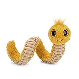 Jellycat Wiggly Worm Stuffed Animal, Yellow, 12 inches