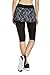 slimour Women Athletic Skirt with Leggings Capri Leggings with Skirt Skirted Leggings Tennis