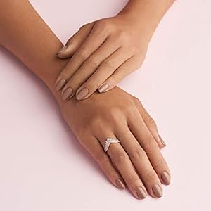 pandora rose princess wishbone ring