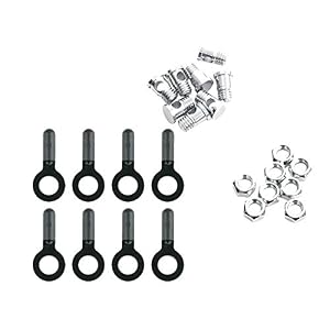 SKS Unisex 8x Bolts,nuts & Endcaps for Chromoplastics/Longboard Mudguards, One Colour, One Size UK