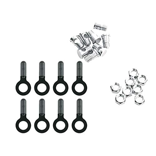 SKS 8X Bolts, Nuts / Endcaps For Chromoplastics/Longboard - JE James Cycles