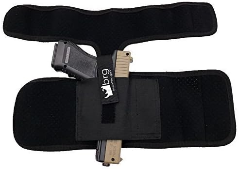 Ankle Holster Adjustable Neoprene Padding For Concealed Gun Carry, For Men And Women, Perfect Fit With Magazine Pocket, Law Enforcement, Security Guards For Glock 42, 43, 36, 26,.380,.38,Ruger LCP,LC9