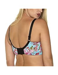MIERSIDE Sujetador sexy con estampado floral, talla grande, para dama