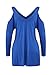 Alvaq Women's Cold Open Shoulder Long Sleeve Loose Knitted Sweater Top Blouse