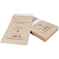 QUTUNI 100 Self-Sealing Cleaning Pouches, Dry Heat Autoclave Kraft Paper Cleaning Bags for Dentist Tools and Nail Art Supplies (75mm x 150mm)