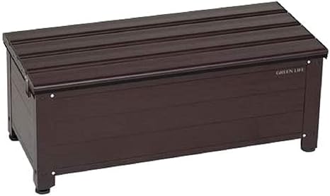 Amazon Co Jp グリーンライフ Green Life アルミ踏み台ストッカー ブラウン 奥行36 5 高さ32 幅84cm アルミ Afs 84n ホーム キッチン