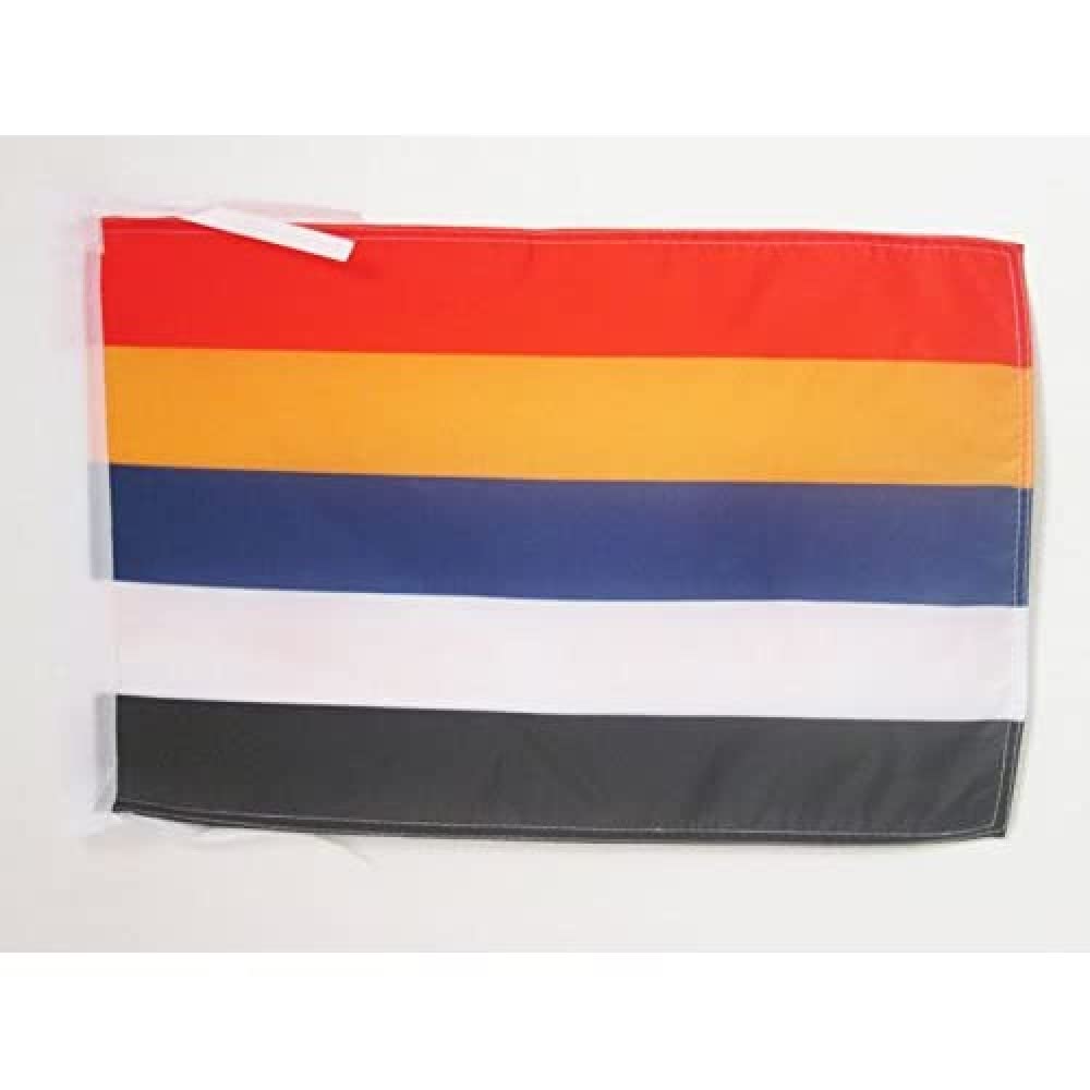 AZ FLAG - Republic of China 1912-1928 Flag - 18'' x 12'' - 100% Polyester Chinese Five-coloured Small Banner with Two Cords - Fade Resistant - Vivid Colors - 18x12 in - 45x30 Cm — image 1