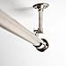 Room/Dividers/Now Adjustable Ceiling-Mounted Curtain Rod Support Brackets, Silver (1 Set of 2)