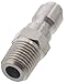 Erie Tools 1/4in. MPT Male Stainless Steel Plug Quick Connect Coupler 4000 PSI 10.5 GPM for Pressure Washer Gun Hose Wand Nozzle