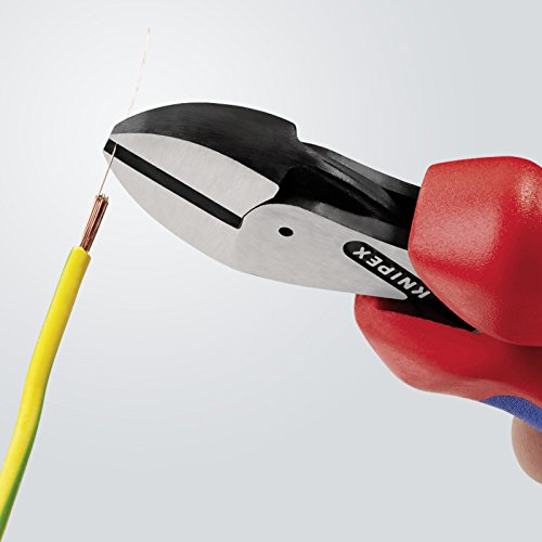 Knipex X-Cut® Kompakt-Seitenschneider hochübersetzt schwarz atramentiert, mit Mehrkomponenten-Hüllen 160 mm 73 02 160 – Bild 6