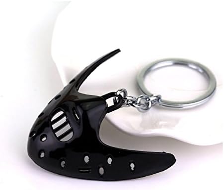 Movie Role Mask Keychain Keyring with Black Plush Gift Bag by Cilected