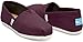 Tom's Women's Classic Canvas Slip-on (9 B(M) US / 39-40 EUR, Red Mahogany.)