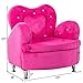 Costzon Kids Sofa, Toddler Ultra-Soft Velvet Armrest Chair Couch for Girls Bedroom Living Room, Children Furniture (Rose)
