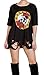 Ermonn Women's Sexy Causual Hole Baggy Destroyed Dresses Short Sleeve off Shoulder Loose T Shirt Dress