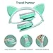 WOICE Bluetooth Headphones, Cat Ear LED Light Up Wireless Foldable Headphones Over Ear with Mic, Music Sharing Function and 85db Limited for iPhone/iPad/Smartphones/Laptop/PC(Mint)thumb 3