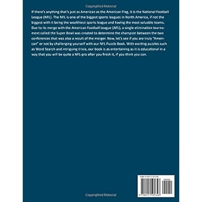 Buy Nfl Wordsearch Trivia And Quiz A Book Containing Many Challenging Games About Nfl For All Fans To Relax And Relieve Relief Paperback October 30 2020 Online In Usa B08m8pk5fn