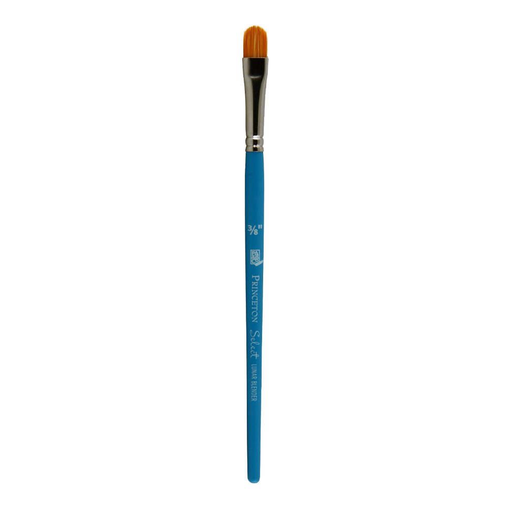 Princeton Select Artiste Blender Brush, Synthetic Bristles, 3/8 Inch, Acrylic, Lunar Mixer, Size 3/8 Inch