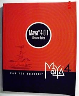 Maya 4 0 1 Release Notes Manual Alias Wavefront Amazon Com Books