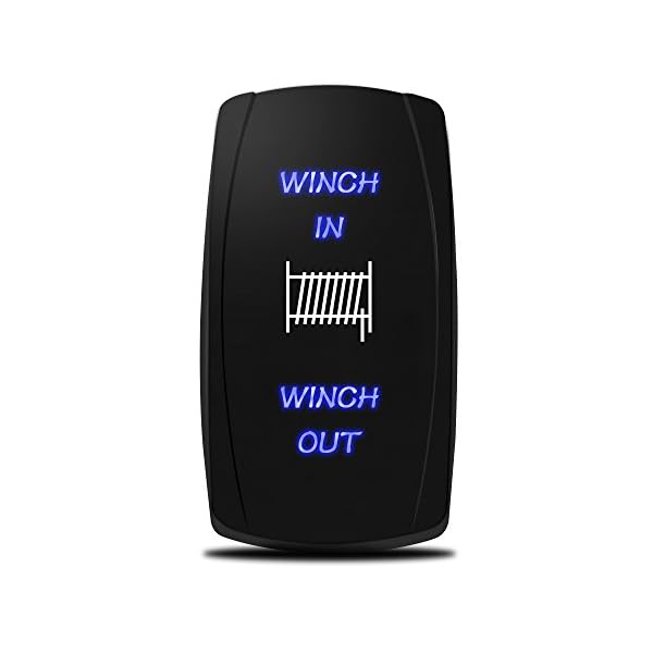 MICTUNING-Momentary-LASER-Rocker-Switch-WINCH-INOUT-On-Off-On-20-Amp-12V-LED-Light-7pin-BLUE