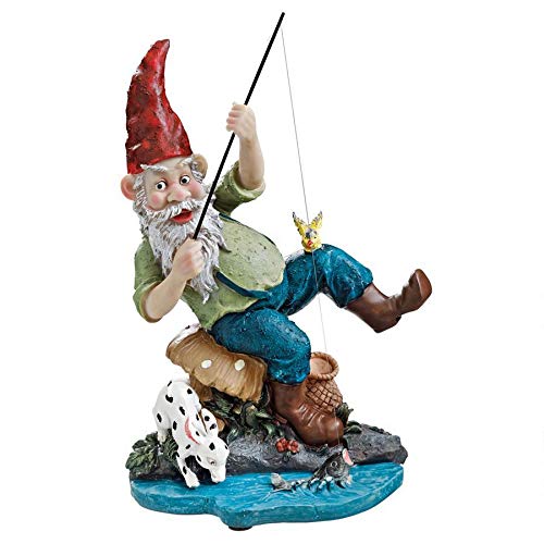Garden Gnome Statue Gone Fishing Garde Buy Online In Brunei At Desertcart