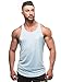Dri Fit Microfiber Bodybuilding Stringer Tank Top Y-Back Racerback, Small,Baby Blue