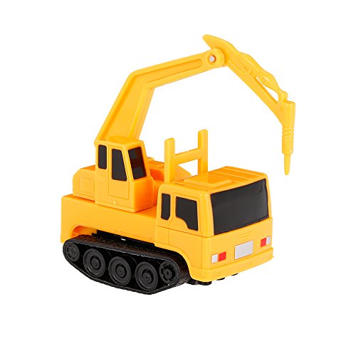 Goolsky GOLD LIGHT Magic Mini Construction Truck Driller Follow Black Drawn Line Toy Car