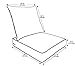 QILLOWAY Outdoor/Indoor Furniture Cushions Set,Replacement Deep Seat Cushion for All Weather Patio Chair Furniture (Navy Blue)