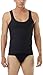 Underworks Mens Compression Tanksuit Girdle Shirt Large Black