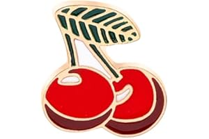 KILIPOL Cherry Brooch Pins Cartoon Enamel Pin Cute Metal Badges Learning for Girl Clothing Backpacks Bags Jewelry