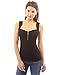 PattyBoutik Women Zip Front V-Neck Tank Top