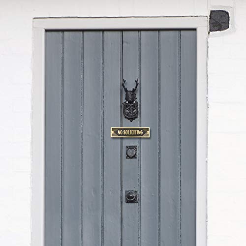 The Metal Foundry Mailbox Metal Door Sign. Art Deco Style Home Décor Accessories Door Or Wall Brass Plaque. Handmade in England.