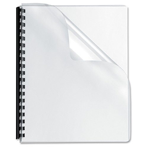 Clear Binding Covers Presentation Covers - MARIGOLD 100 Pack, 7 mil Letter Size Plastic Covers for Paper, Clear Book Covers, Report Covers, Compatible with GBC, Fellowes and Trubind Binding Machines