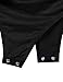 BEKDO Womens Basic Solid Turtleneck Long Sleeve Bodysuit with Stretch-M-BLACK