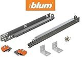 Bundle - 21 BLUM TANDEM Drawer Slides with BLUMOTION. Includes Slides 563H, Locking Devices, Rear Mounting Brackets, Screws and Instructions. by Blum