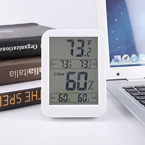 Strnek Digital Mini Instant-Read Temperature Household Electronic Temperature and Humidity Meter Thermometer for Household Office Gym Kitchen etc