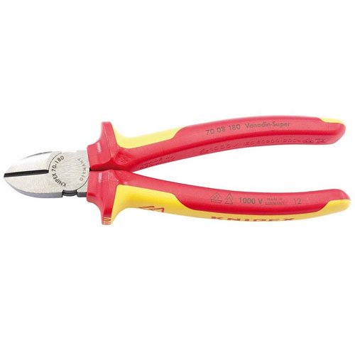 Draper Knipex 180 mm Isolierte diagonale Seitenschneider, 1 Stück, 32021
