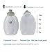 2 Leakproof Sports Water Bottles for Marathon with Push Pull Cap, Flask Replacement for Hydration Running Belt (10ounce/280milliliter)