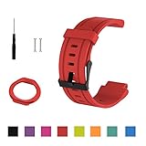 Cyeeson Garmin Forerunner 225 GPS Running Watchband, Replacement Soft Silicone Wrist Strap Watch Band for Garmin Forerunner 225 GPS Running Watch