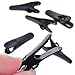 BLUECELL Black Color Headphone Headset Cable Cord Clip Holder - Clips onto Your Clothing to Keep Earphone Microphone Cord in Place Pack of 6 pcs