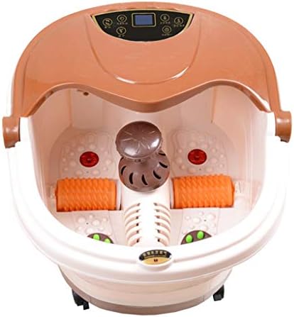 KLEDDP Automatic Deep Barrel Massage Foot Bath Electric Roller Automatic Massage Footbath Surf Heating Foot Pedicure basin