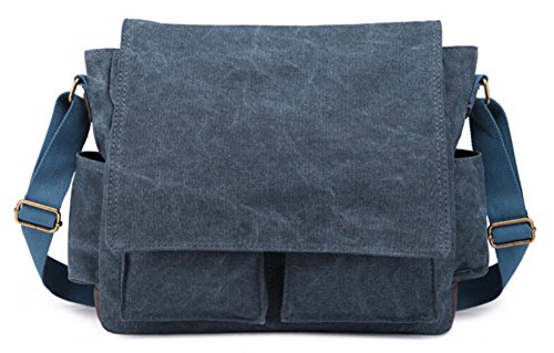 MELIFE?Vintage Classic Messenger Heavy Weight Shoulder Bag(blueÃ¯â€°