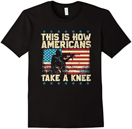 Mens This is How Americans Take a Knee TShirt Large Black