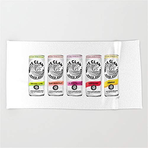 Huisfa White Claw Illustration Beach Towel 31.5"x51.2"